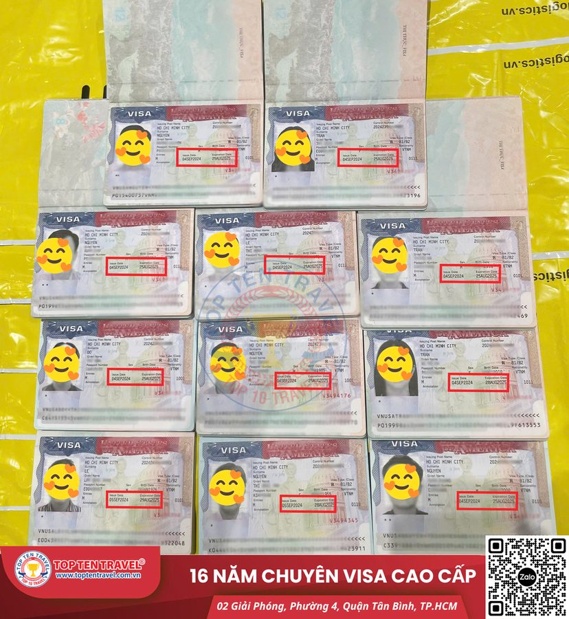 Visa Mỹ B1/B2 cấp thành công